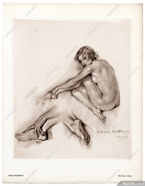 Edouard Chimot 1931 Parallèlement, Nude