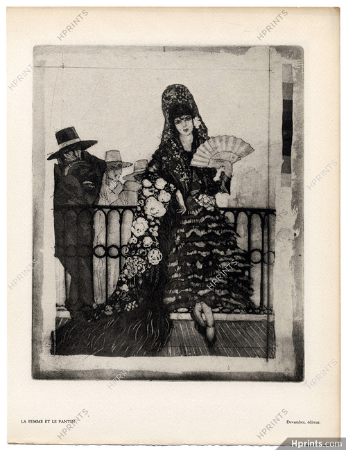 Edouard Chimot 1931 La Femme et le Pantin, Spanish Woman