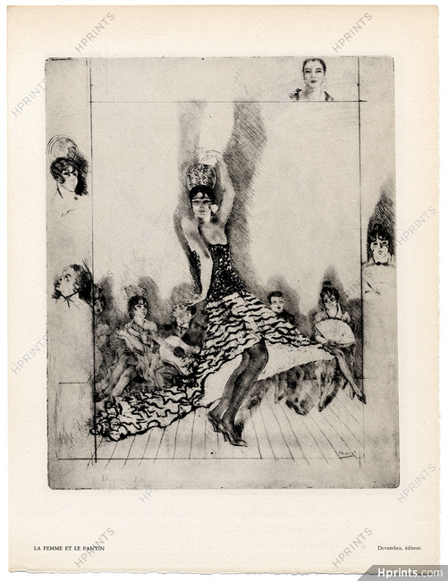 Edouard Chimot 1931 La Femme et le Pantin, Flamenco Dancer