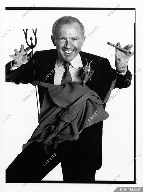 Richard Avedon 2000 François Pinault Portrait With Devil Marionette, Puppet
