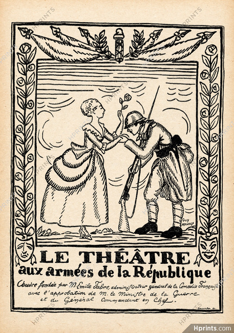 Guy Arnoux 1916 Le Théâtre aux Armées de la Républiques
