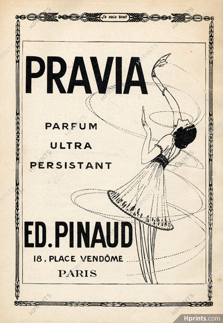 Pinaud (Perfumes) 1914 Pravia, Strimpl