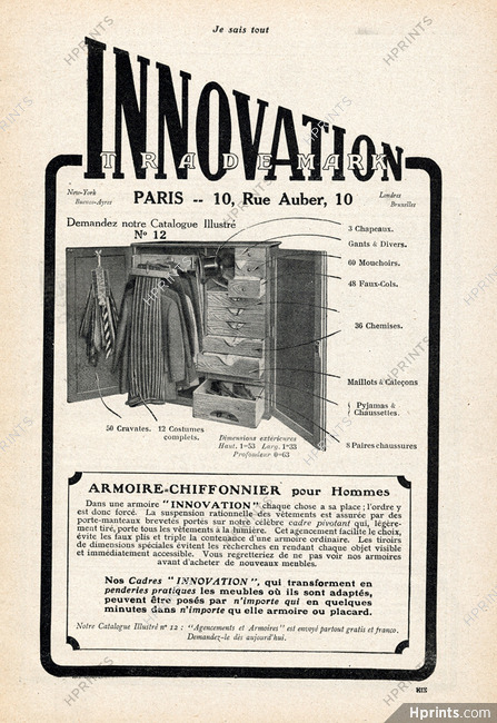 Innovation (Luggage) 1913 Armoire-Chiffonnier