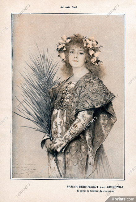 Théobald Chartran 1905 Sarah Bernhardt in Gismonda