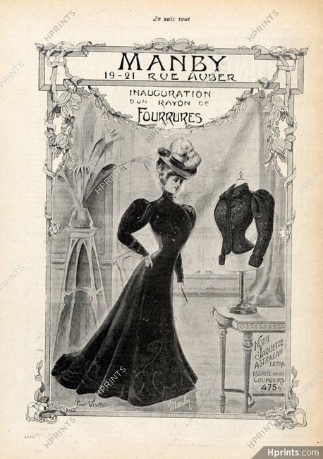 Manby (Tailor) 1905 Fur Coat