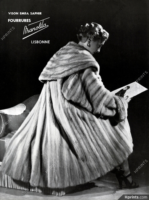 Manolita (Fur clothing) 1954 Fur Coat