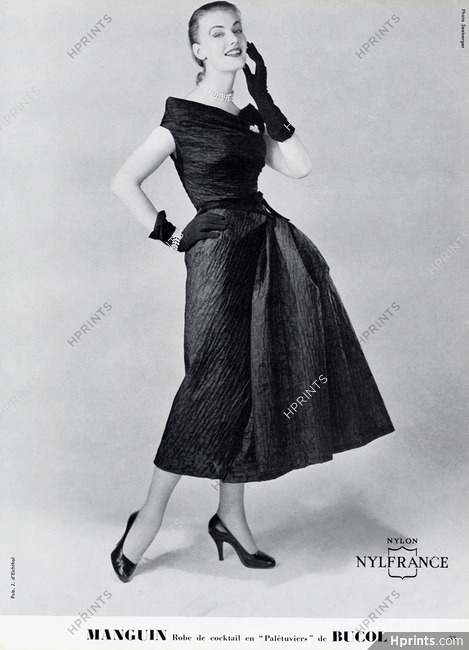 Lucile Manguin 1954 Cocktail Dress Photo Seeberger