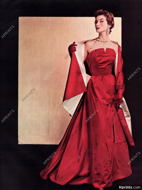 Jeanne Lanvin 1954 Evening Gown