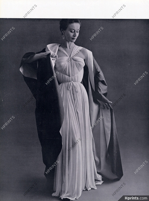 Grès 1952 Photo Pottier, Evening Gown
