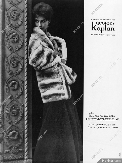 Georges Kaplan (Fur clothing) 1962 Chinchilla Coat