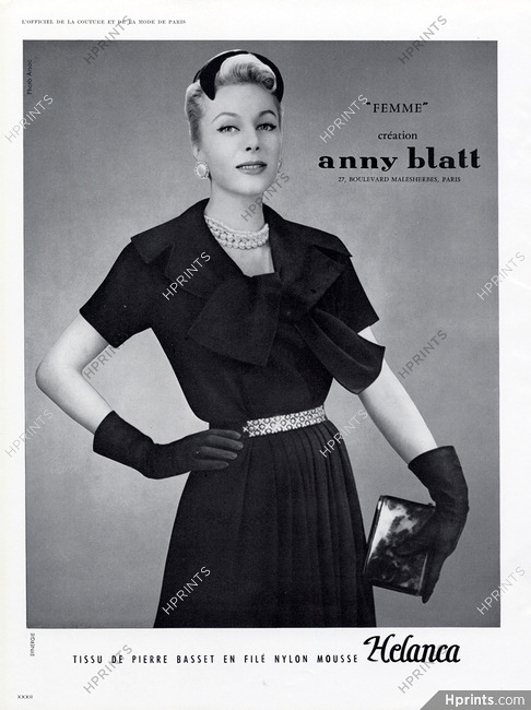 Anny Blatt 1957 Photo Guy Arsac