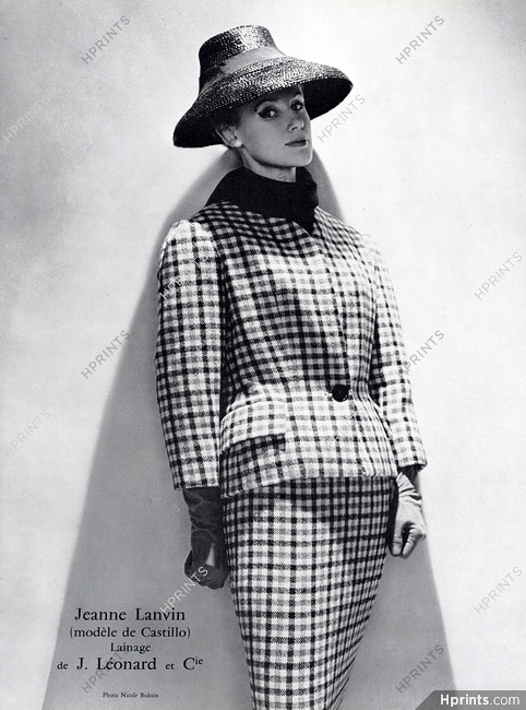 Lanvin Castillo 1957 Photo Bukzin, Leonard & Cie (Fabric)