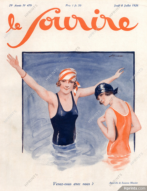 Suzanne Meunier 1926 Bathing Beauty