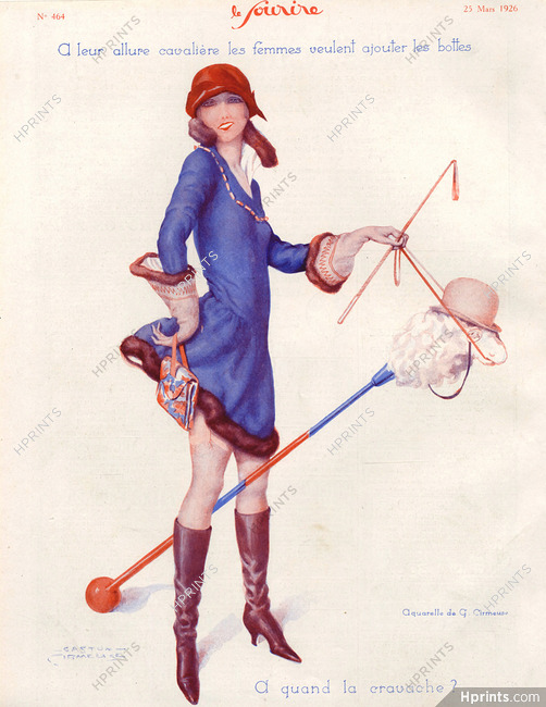 Gaston Cirmeuse 1926 New Fashion Boots, in When the Whip ?