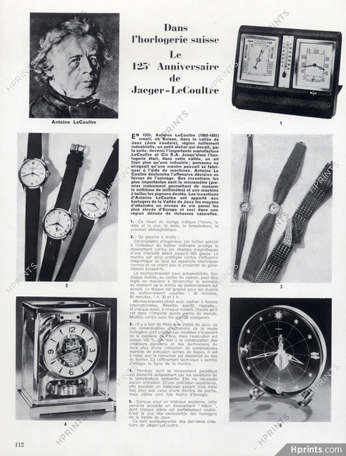 Jaeger-leCoultre (Watches) 1958 Antoine LeCoultre Pendules