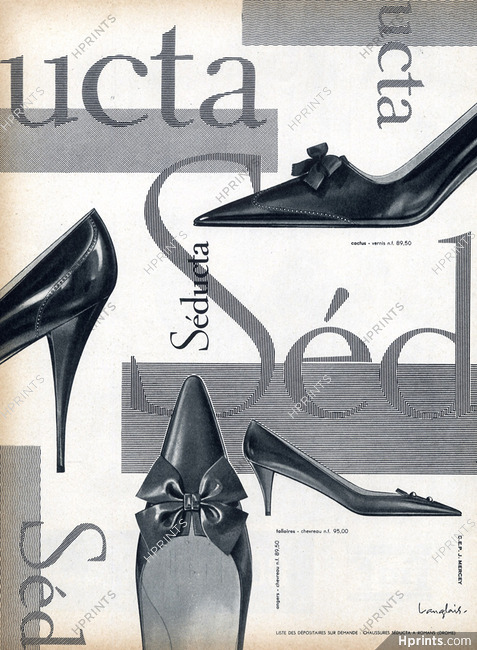 Seducta (Shoes) 1960 J.Langlais Model Cactus Talloires
