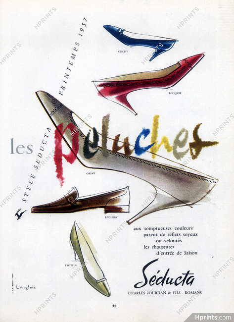 Seducta (Shoes) 1957 J. Langlais Les Peluches