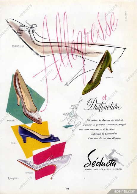 Seducta (Shoes) 1956 J. Langlais Allégresse