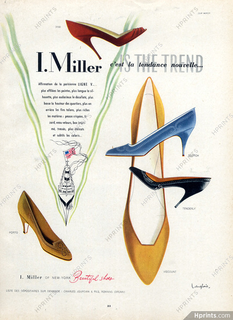 I.Miller (Shoes) 1956 J. Langlais