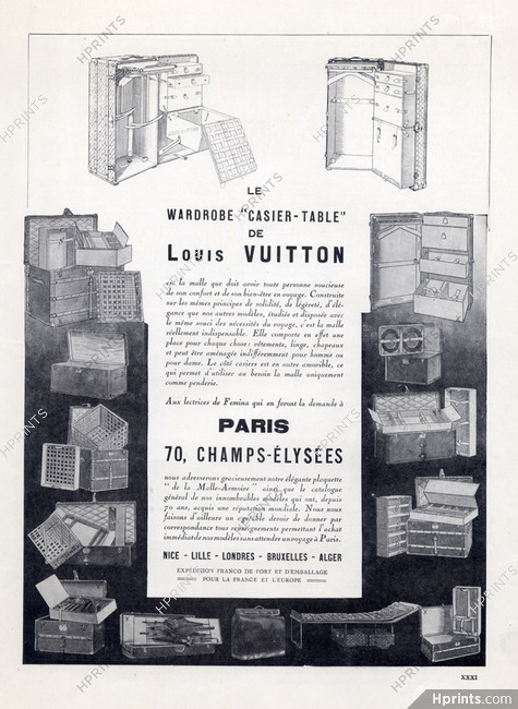 Louis Vuitton 1922 Wardrobe Casier-Table