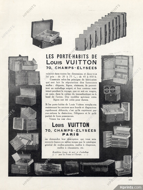 Louis Vuitton Poster Vintage French Print Luggage 