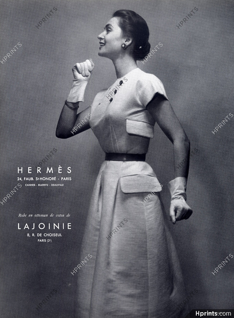 Hermès (Couture) 1954 Photo Guy Arsac, Lajoinie