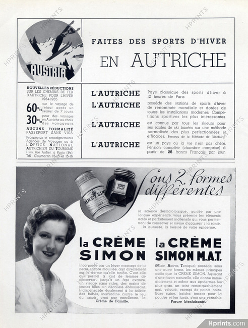 Crème Simon (Cosmetics) 1935