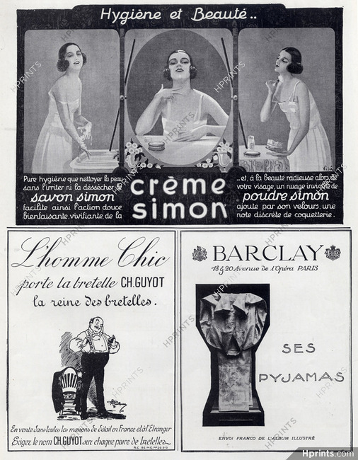 Crème Simon (Cosmetics) 1925 Emilio Vilà
