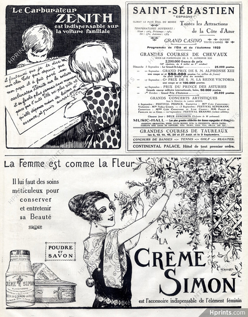 Crème Simon (Cosmetics) 1922 Herouard