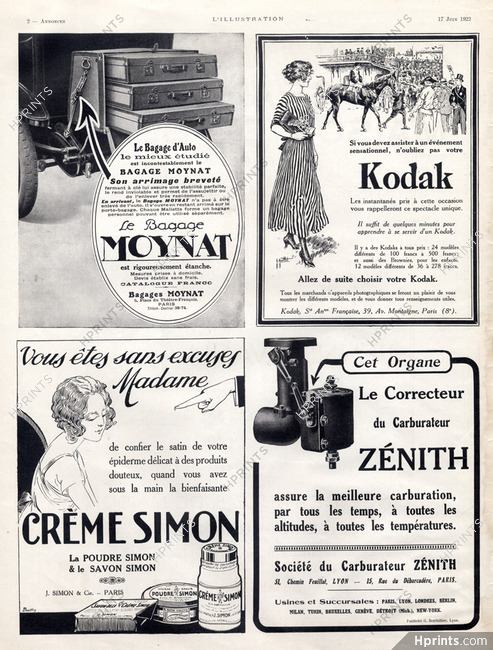 Crème Simon (Cosmetics) 1922