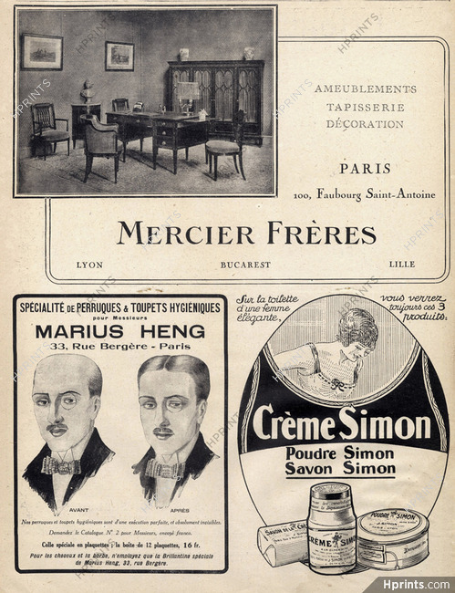 Crème Simon (Cosmetics) 1921