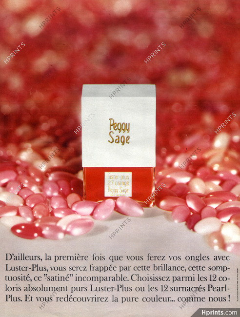 Peggy Sage (Cosmetics) 1968 Nail Polish
