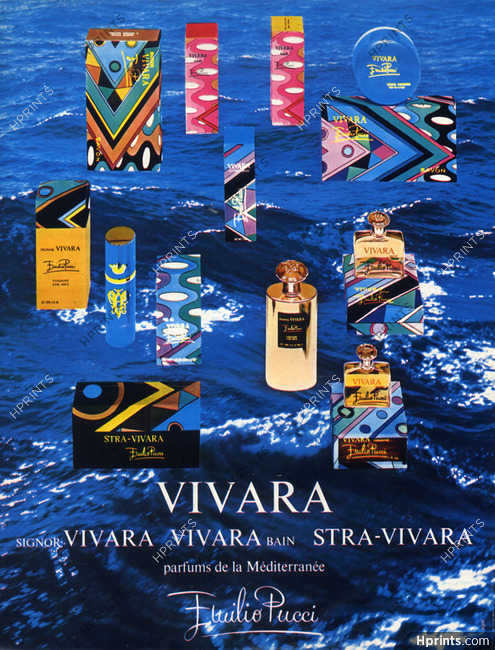 Emilio Pucci (Perfumes) 1970 Vivara