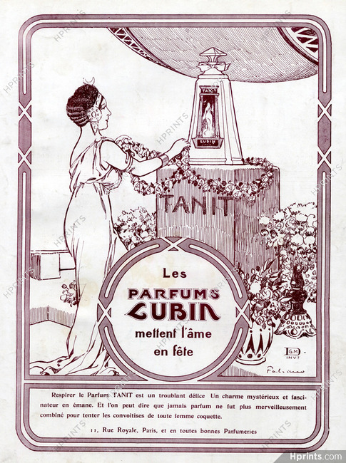 Lubin (Perfumes) 1912 Tanit, Fabien Fabiano