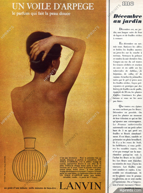 Lanvin (Perfumes) 1966 Voile d'Arpege Photo J.P Ducatez