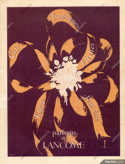 Lancôme (Perfumes) 1943 Tropiques, Cuir, Kypre, Flèche, Peut-être