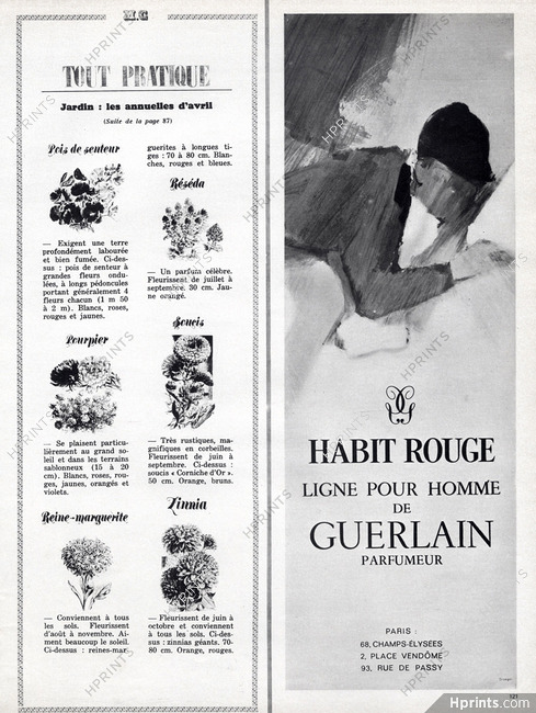 Guerlain (Perfumes) 1965 Habit Rouge, Jockey