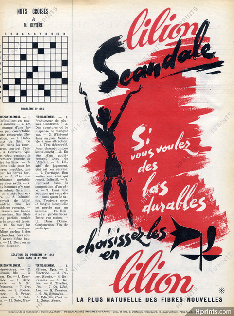 Scandale (Stockings) 1963 Lilion Stockings Hosiery