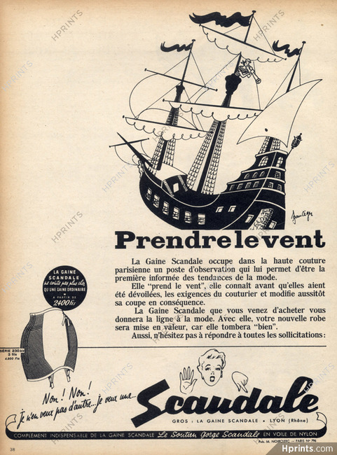 Scandale 1949 Jeanléger Boat Girdle