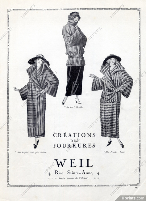 Weil (Fur clothing) 1922