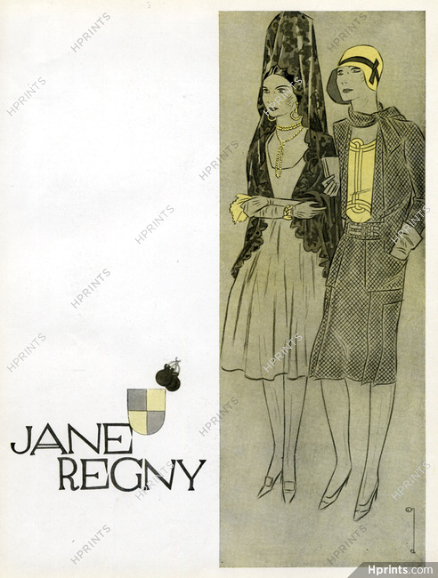 Jane Regny 1929 Fashion Illustration