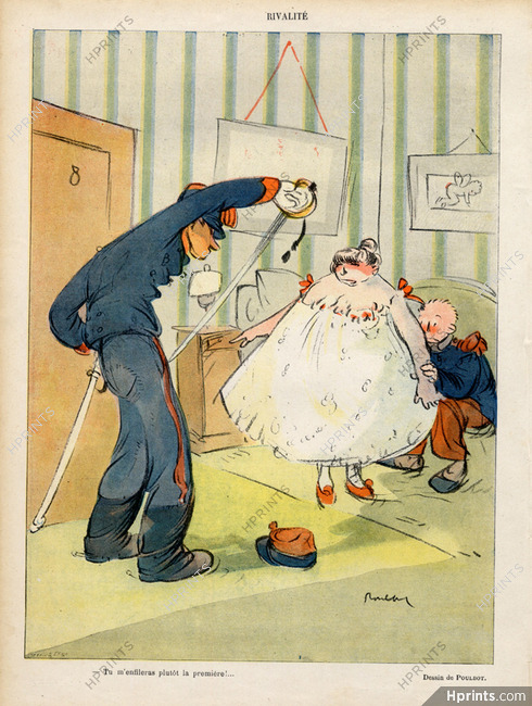 Francisque Poulbot 1905 "Rivalité"