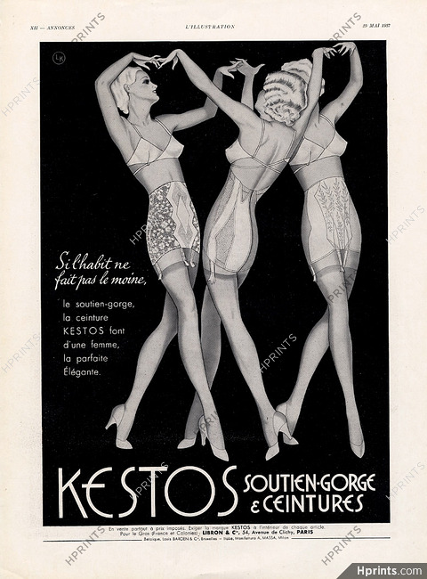 Kestos (Lingerie) 1938 Girdles (L)