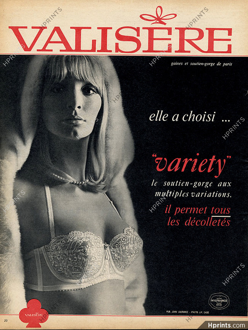 Valisère 1967 Variety Bra, Jean-Paul Cadé