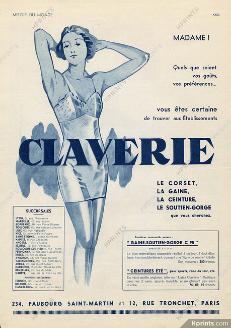 Claverie 1934 Corselette