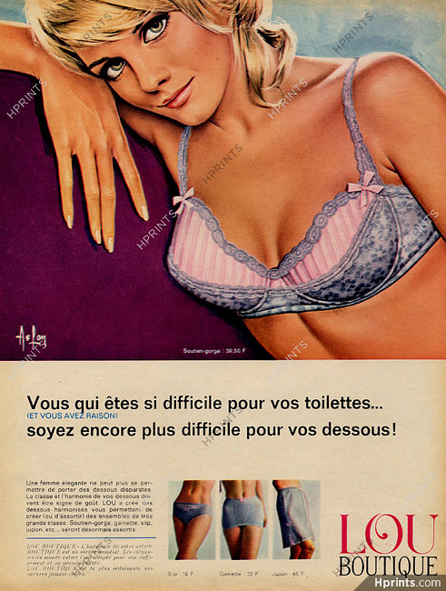 LOUIS VUITTON Lingerie Magazine Print Ad Advert Bra Hosiery Underwear 2010