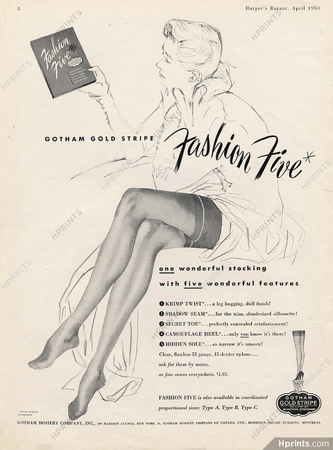 Gotham (Stockings) 1950 Fashion Five