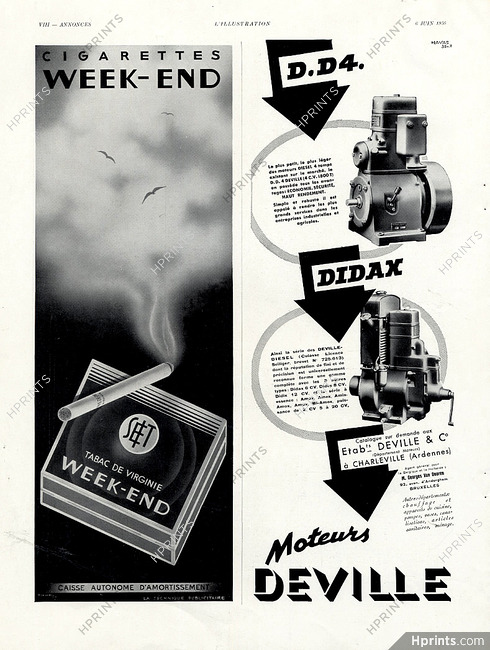 Week-End 1936 Signed Vasarely