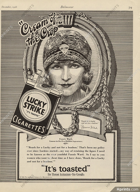 Lucky Strike 1928 Fannie Ward