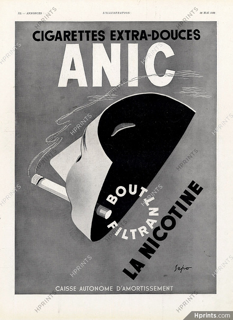 Cigarettes Anic 1938 Sepo